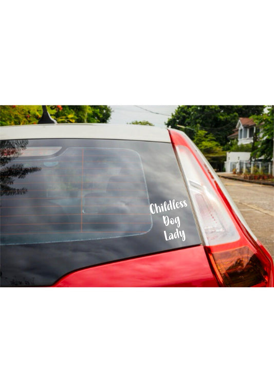 Childless Cat Lady Vinyl Car Decal
