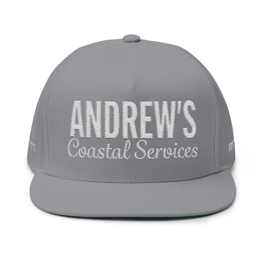 Flat Bill Cap (Embroidery) - Full Logo Text Only with Ph Number on Sides
