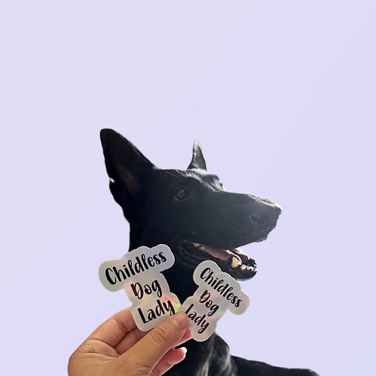 Childless Cat Lady Holographic Sticker