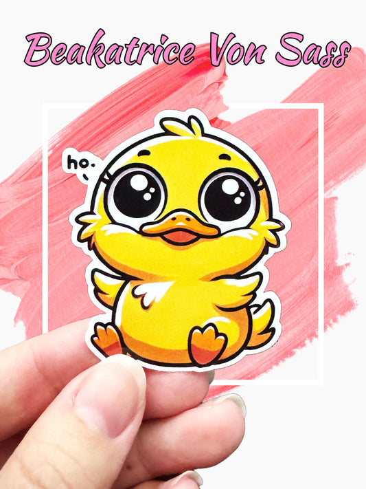 Sassy Duck Glossy Vinyl Sticker
