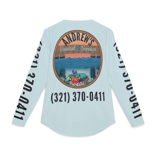 UV Protection Long Sleeve Shirt - Full Image with Colored Shrimp
