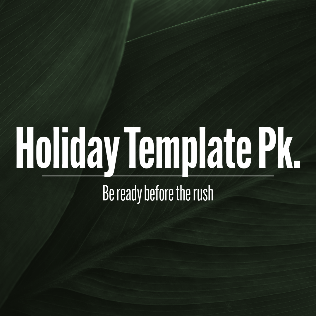Holiday Template Pack