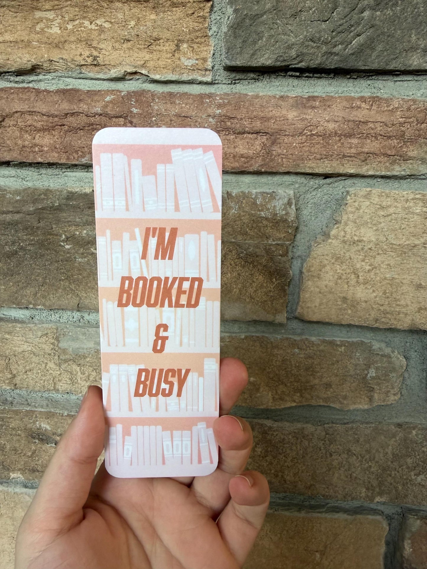 Booked and Busy 2"x6" Matte Bookmark