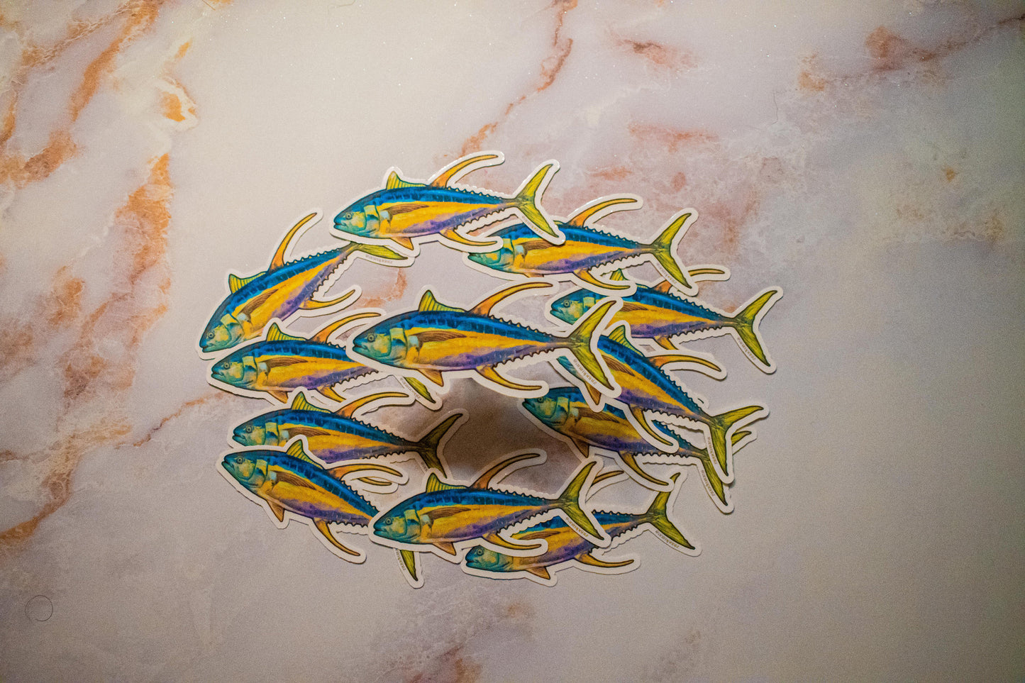 Yellowfin Tuna Vinyl Sticker