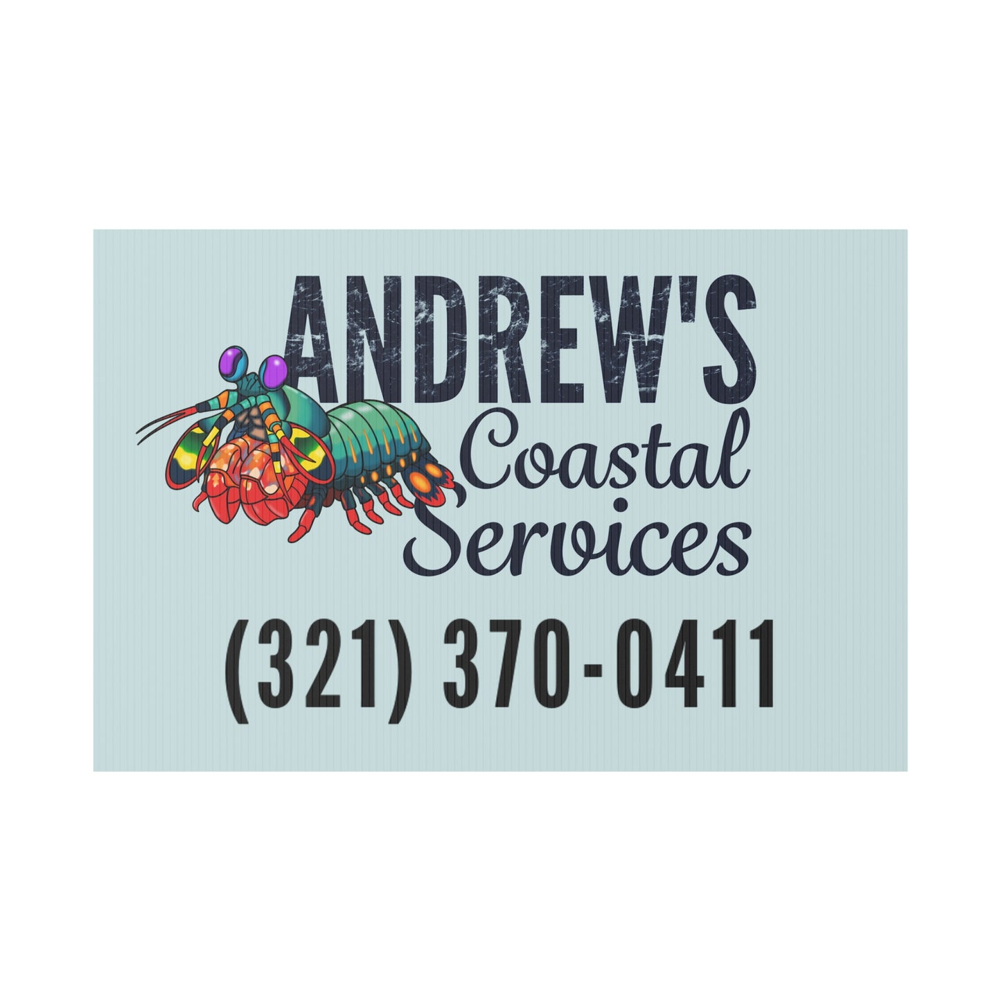 Plastic Yard Sign - Three Line Alt Logo