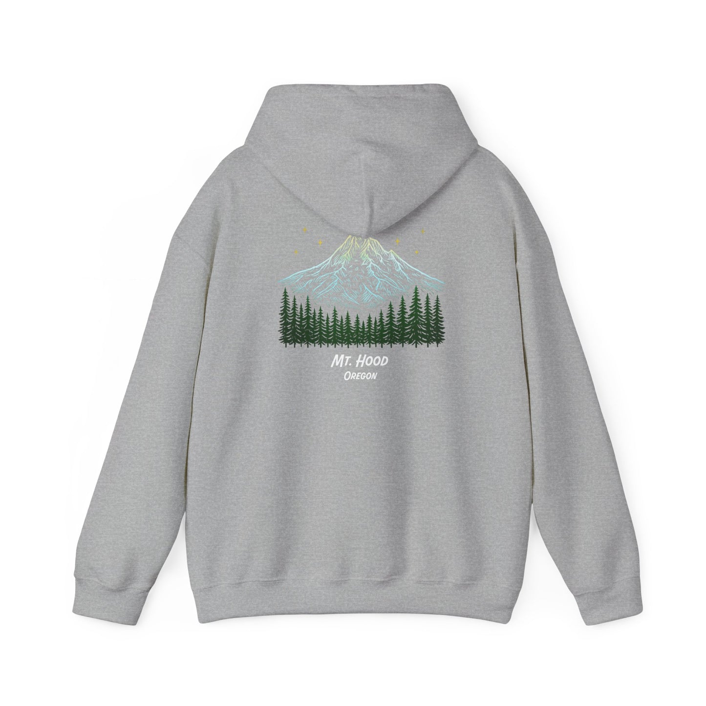 Bigfoot: I Don't Believe in Humans, Mt. Hood Oregon, Unisex Heavy Blend™ Hoodie Sweatshirt