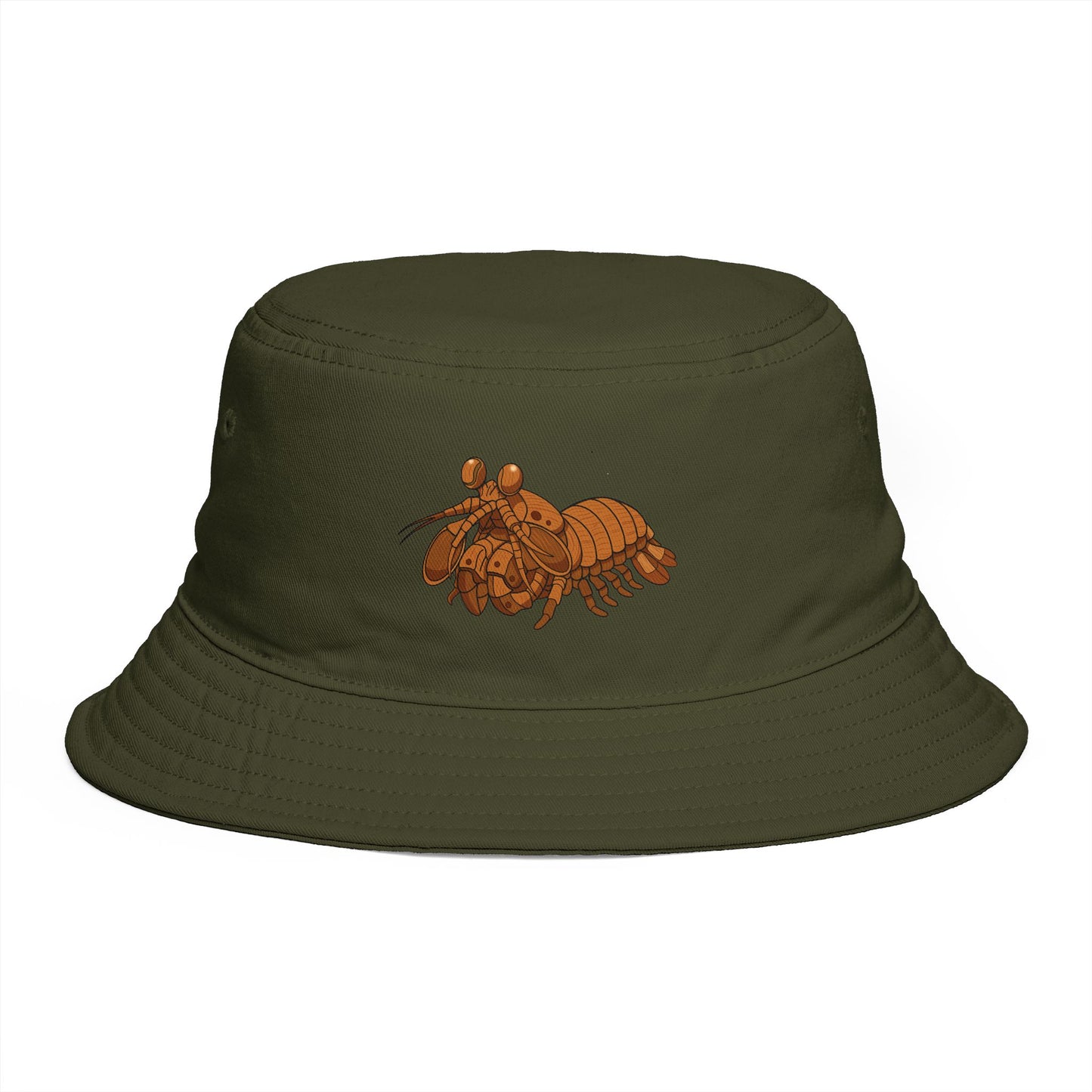 Bucket Hat, Wood Shrimp Mascot