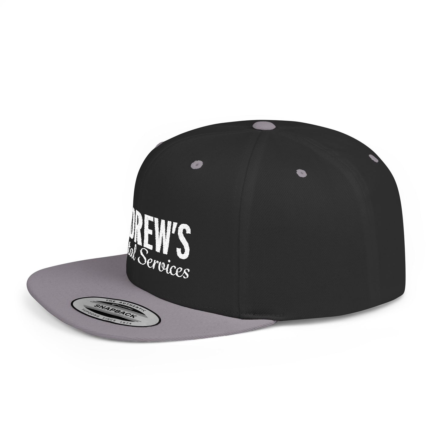 Flat Bill Snapback - Main Logo Text
