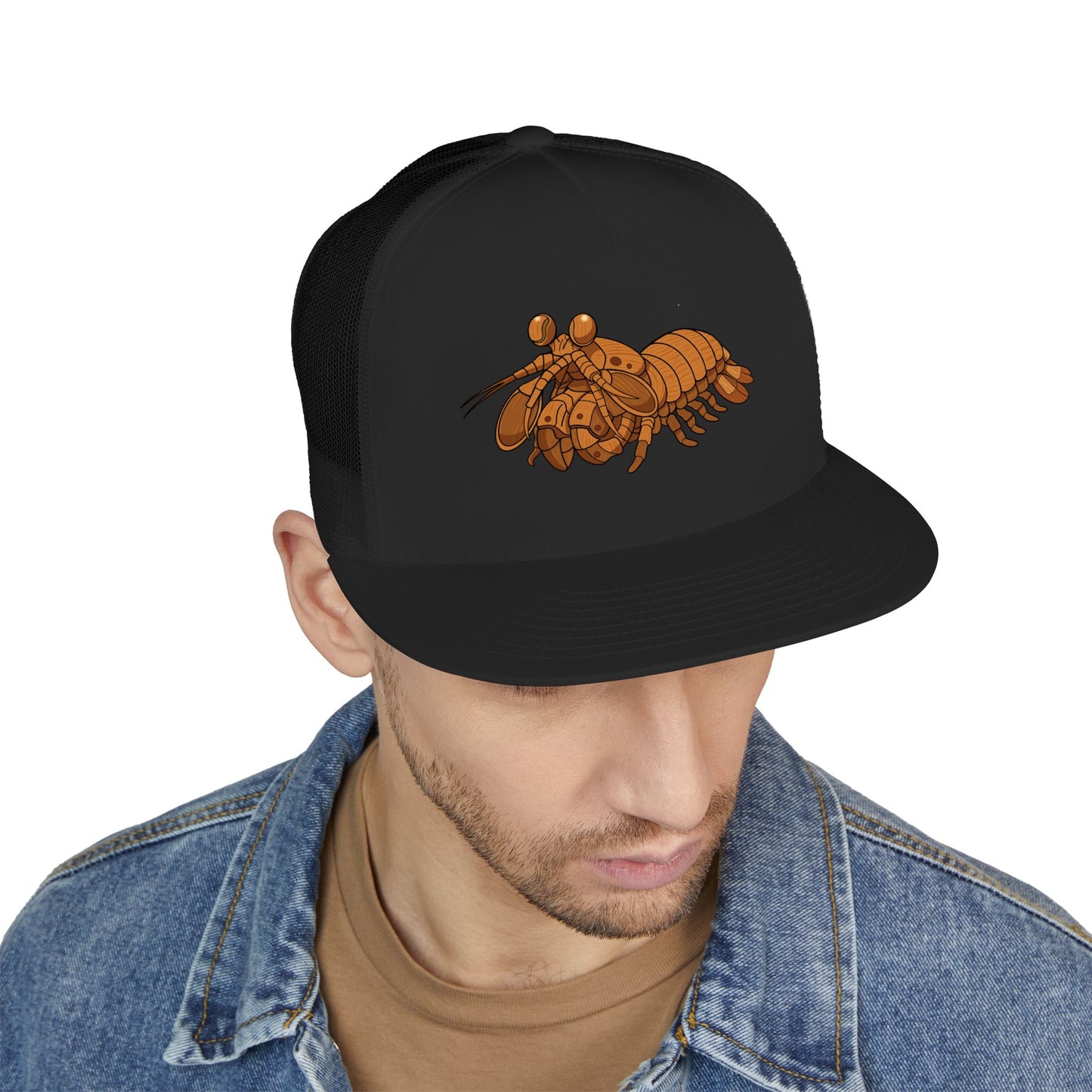 5 Panel Trucker Cap - Wooden Shrimp