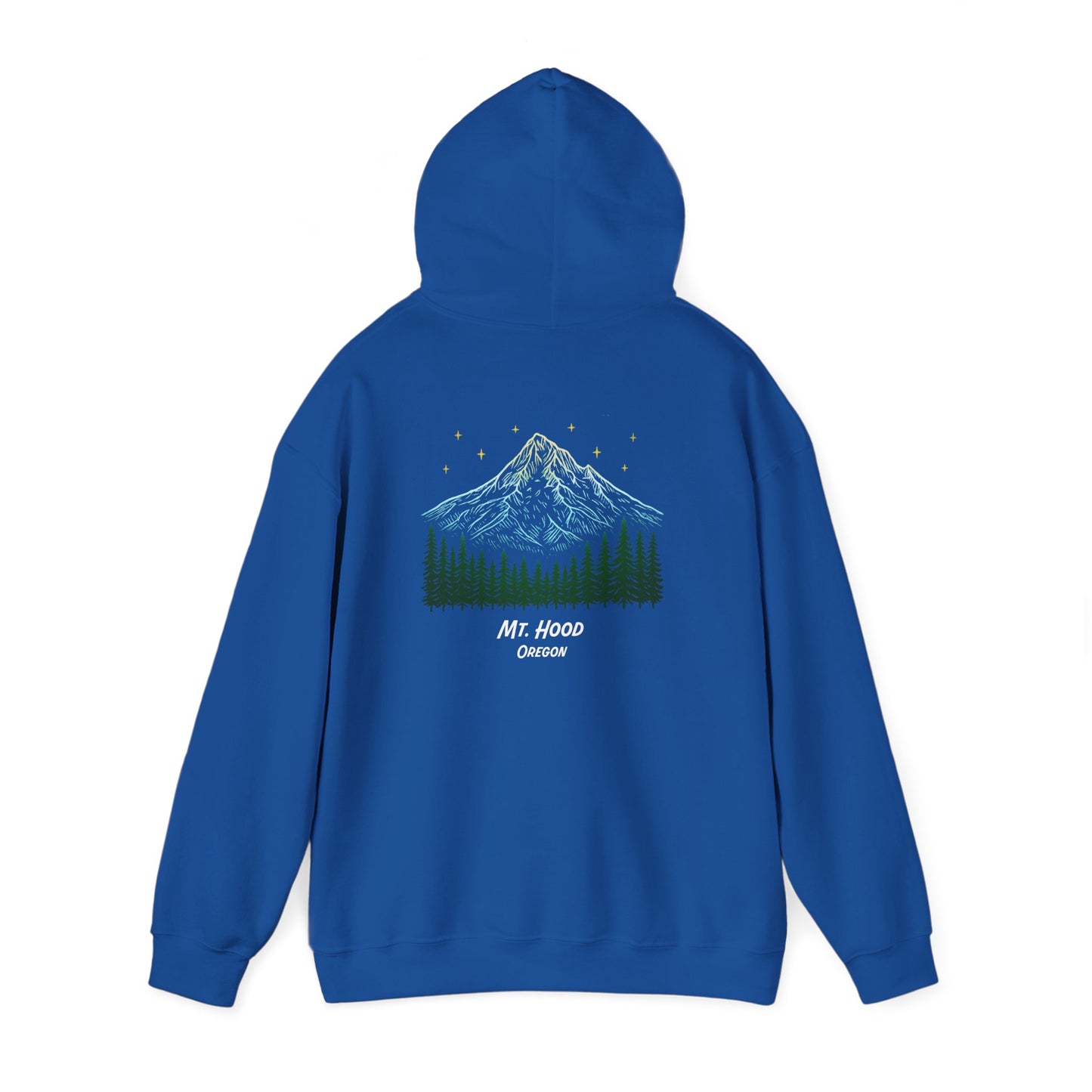 Bigfoot: I Don't Believe in Humans, Mt. Hood Oregon, Unisex Heavy Blend™ Hoodie Sweatshirt