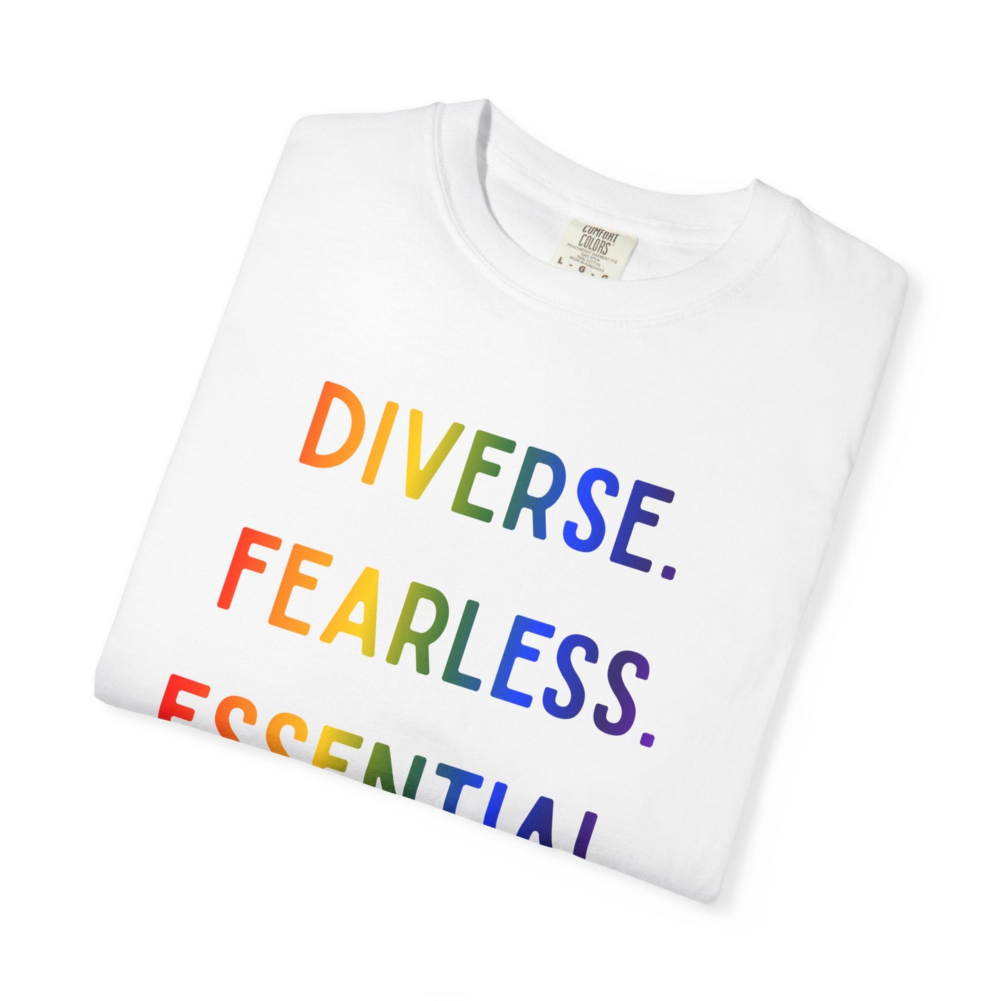 Diverse. Fearless. Essential. Pride Shark Shirt