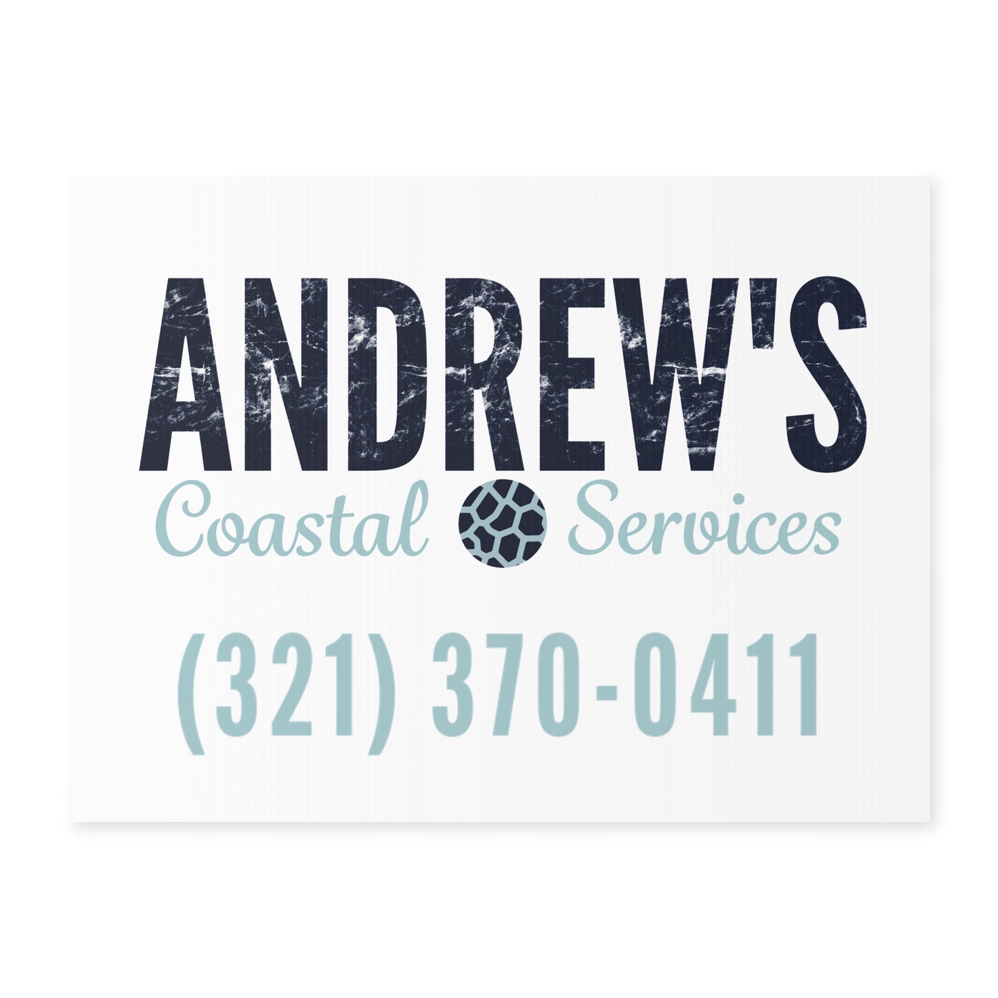 Yard Sign - Simple Logo with Ph Number