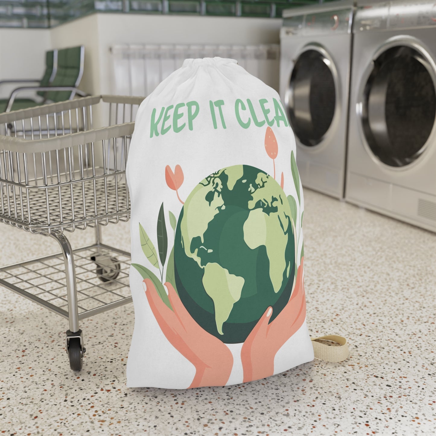 Eco-Friendly Laundry Bag - Keep It Clean! Perfect for Home, Gifts, College Students, Earth Day, Organizing