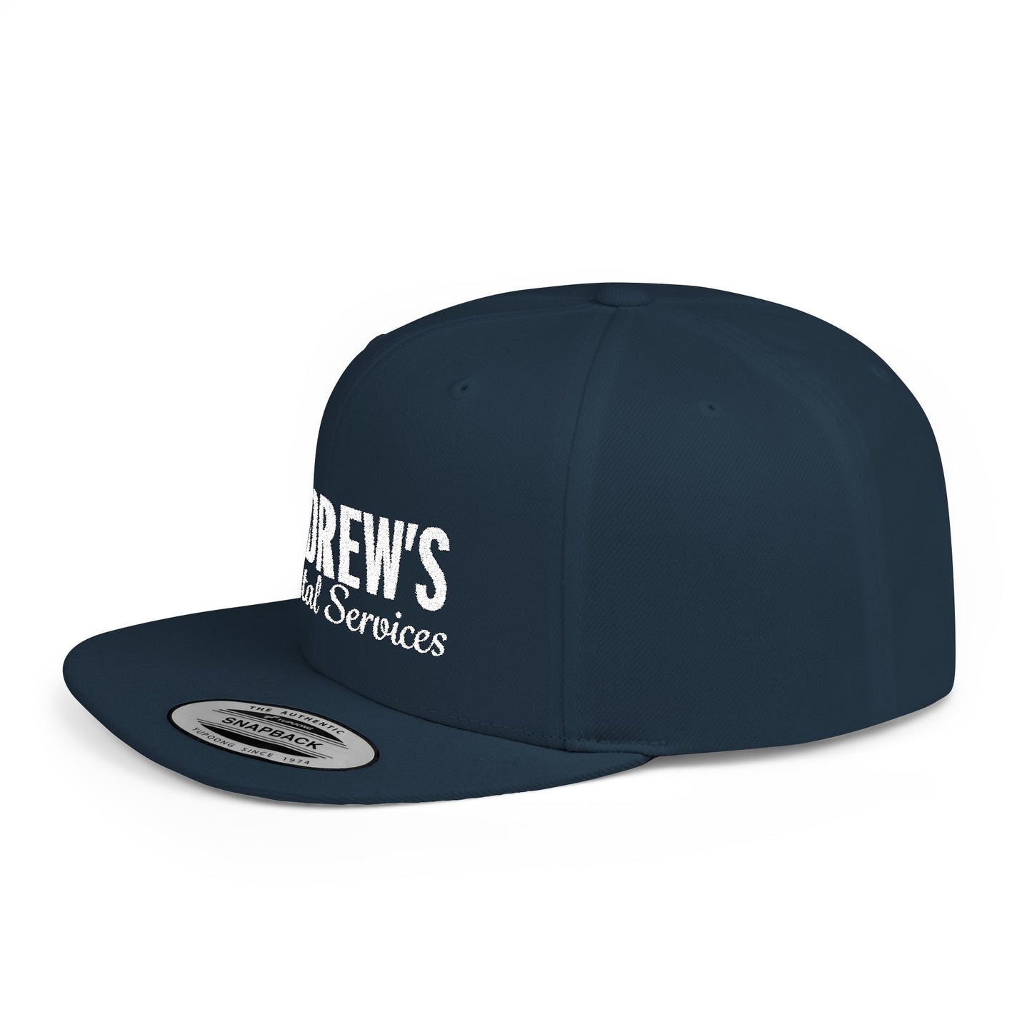 Flat Bill Snapback - Main Logo Text