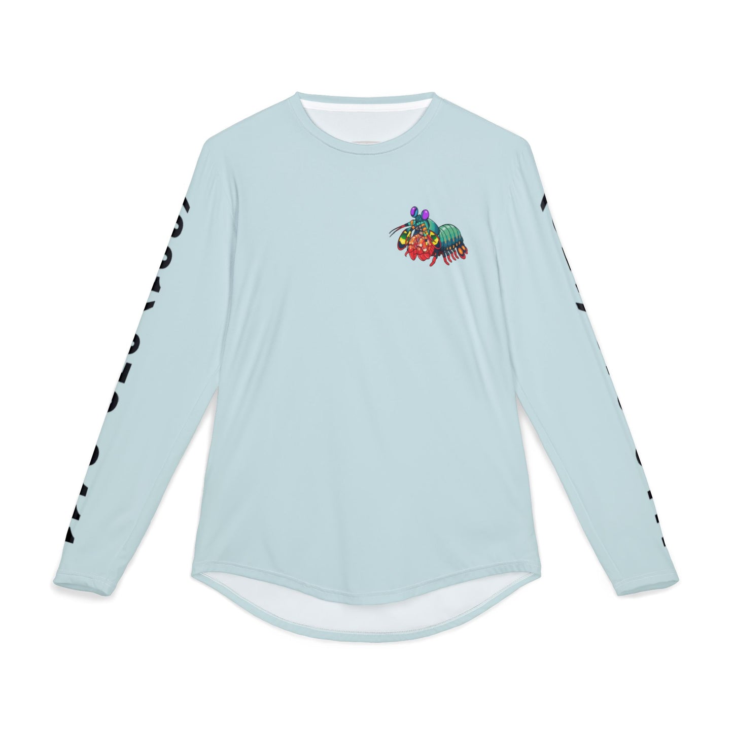 UV Protection Long Sleeve Shirt - Full Image with Colored Shrimp