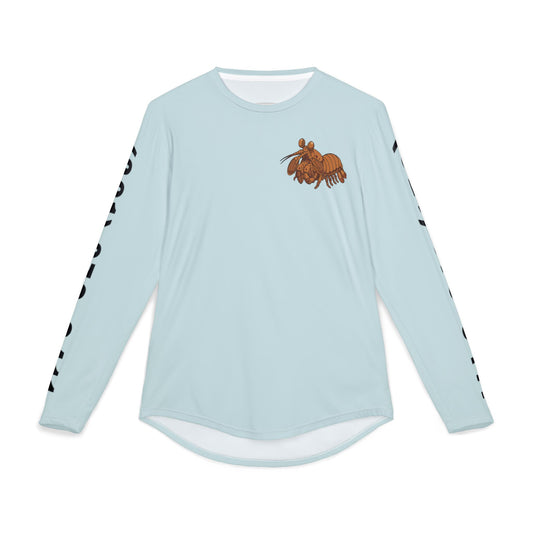 UV Protection Long Sleeve Shirt - Full Image with Wooden Shrimp