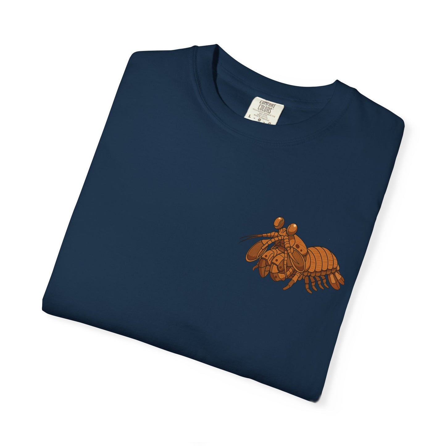 Unisex Garment-Dyed T-shirt - Full Image with Wooden Shrimp