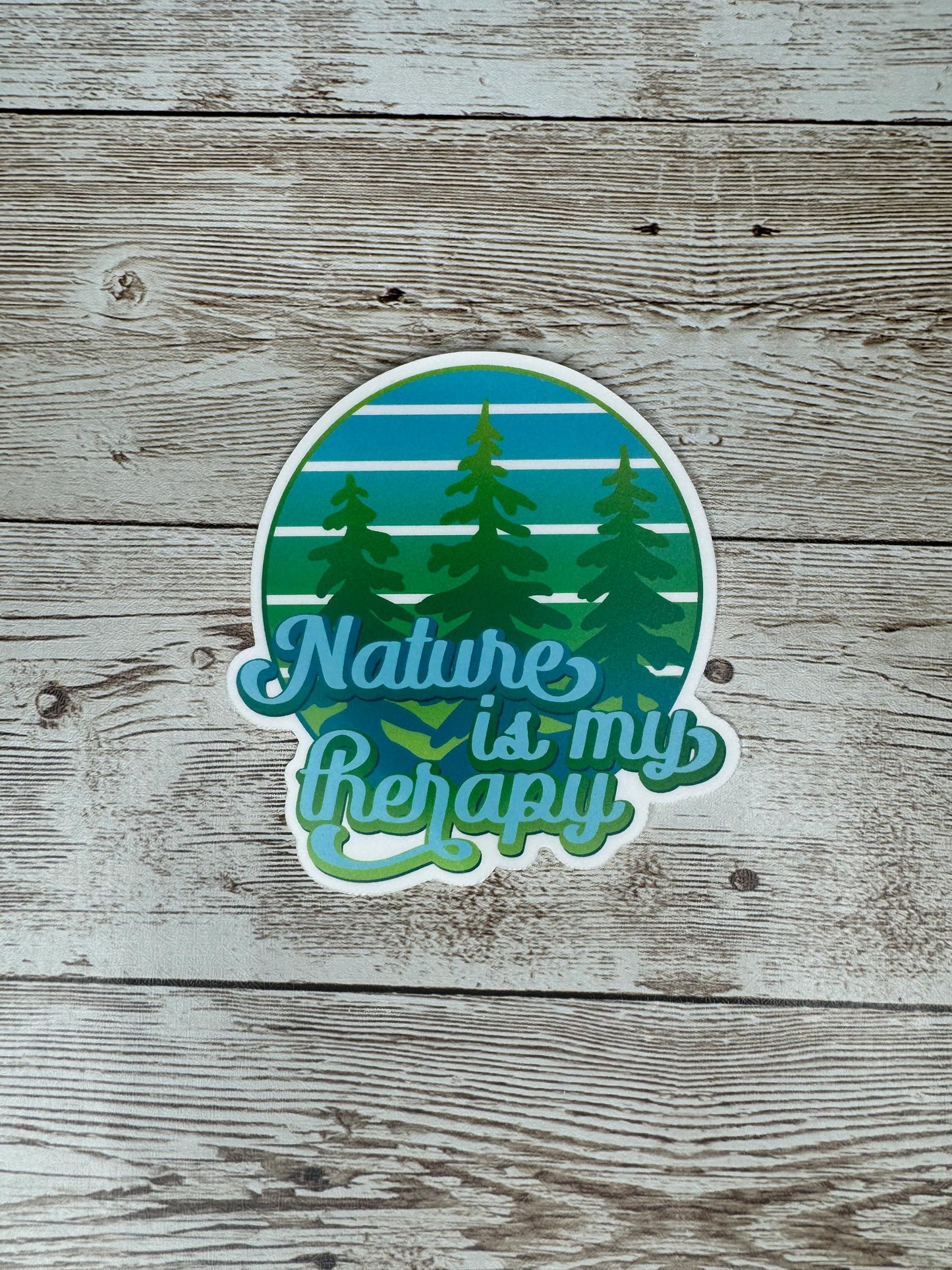 Nature is my Happy Matte Vinyl Sticker