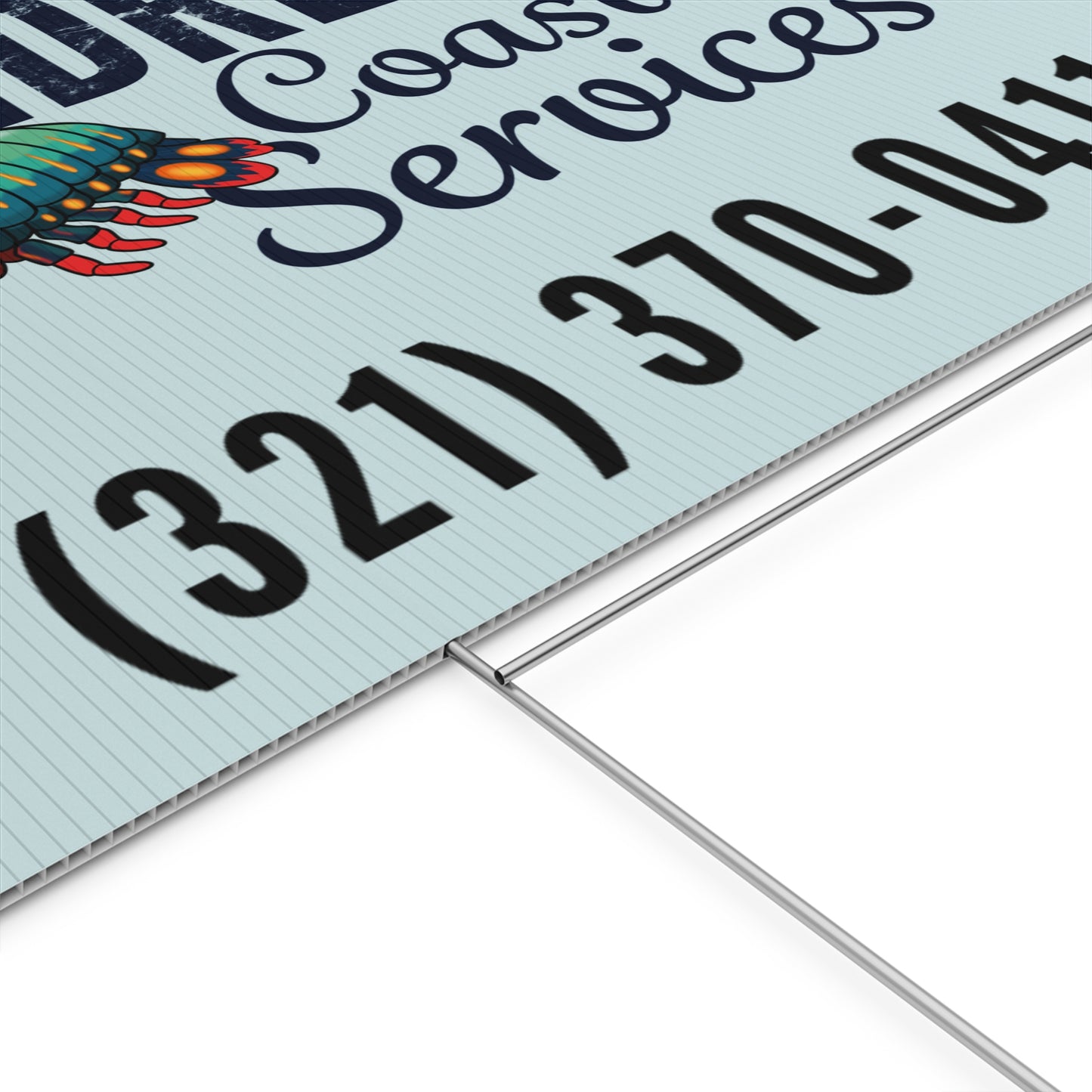 Plastic Yard Sign - Three Line Alt Logo