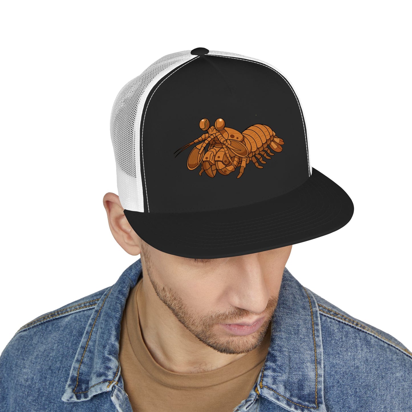 5 Panel Trucker Cap - Wooden Shrimp