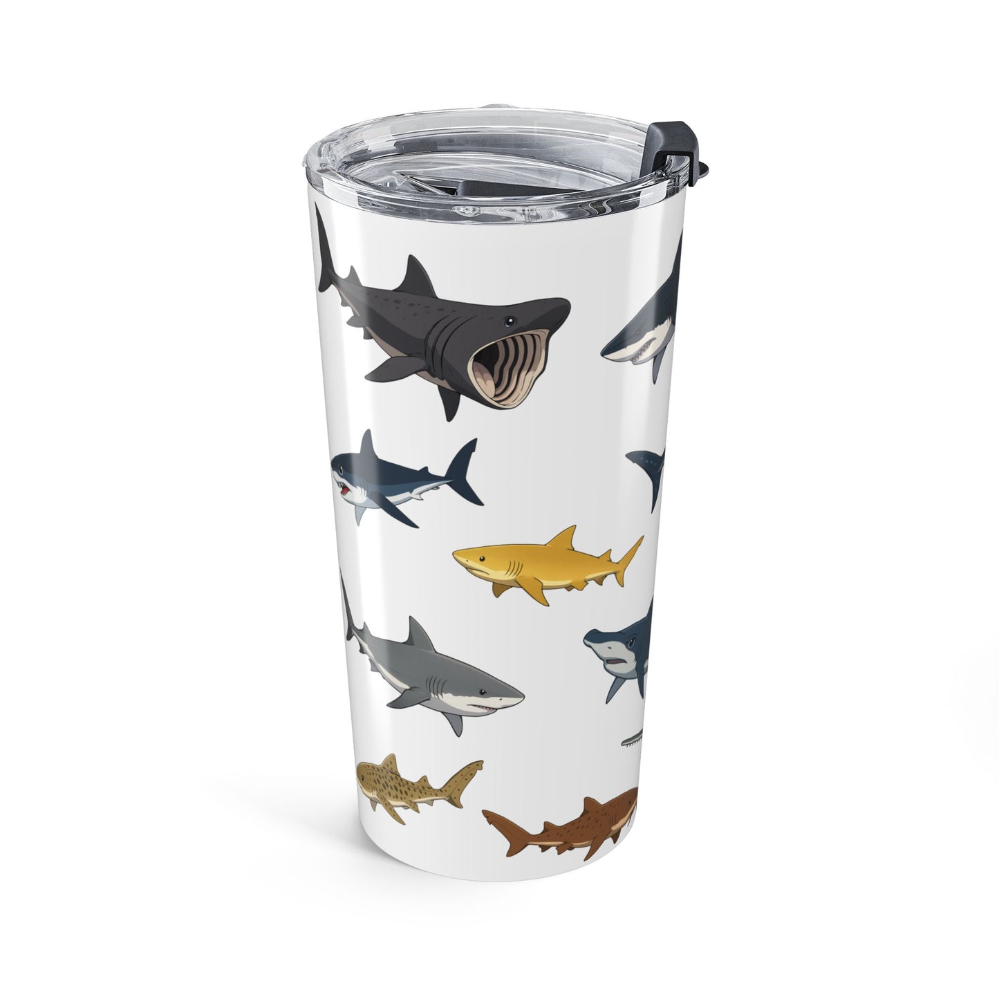 Ocean-Inspired Shark Tumbler 20oz - Perfect for Beach Lovers, Gifts for Marine Life Enthusiasts, Travel Mug for Summer Adventures, [...]