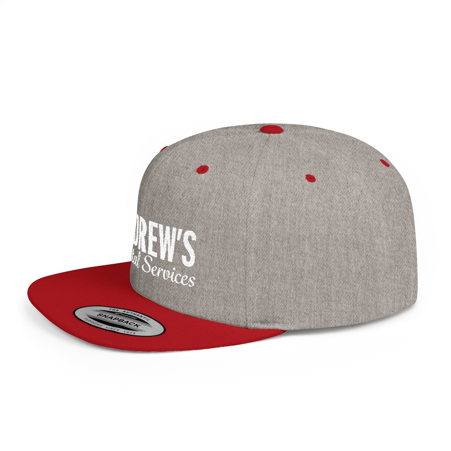 Flat Bill Snapback - Main Logo Text