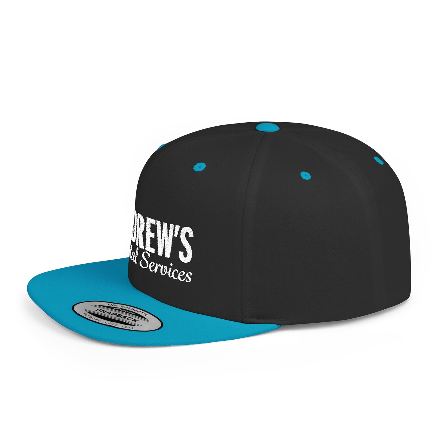 Flat Bill Snapback - Main Logo Text