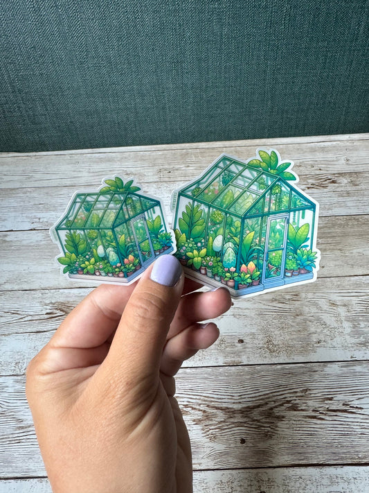 Tropical GreenHouse Clear Vinyl Sticker