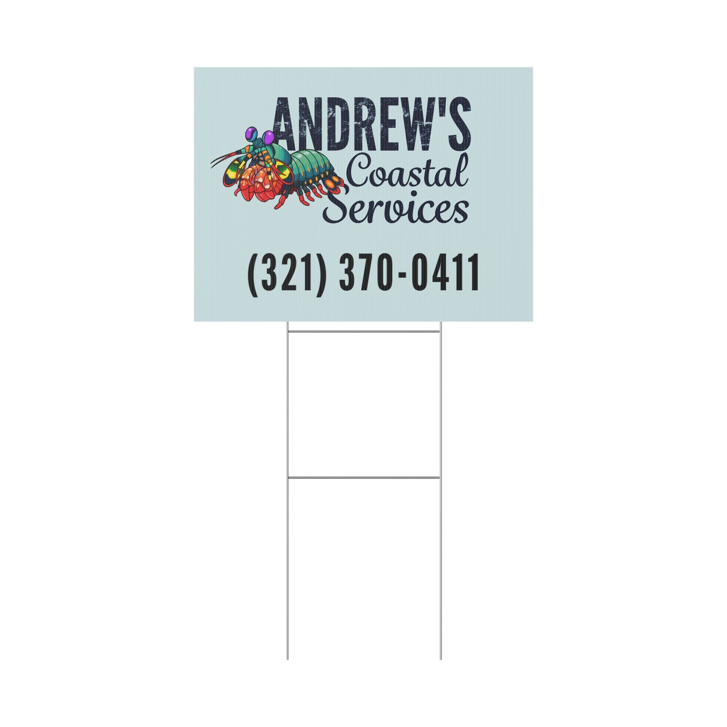 Plastic Yard Sign - Three Line Alt Logo