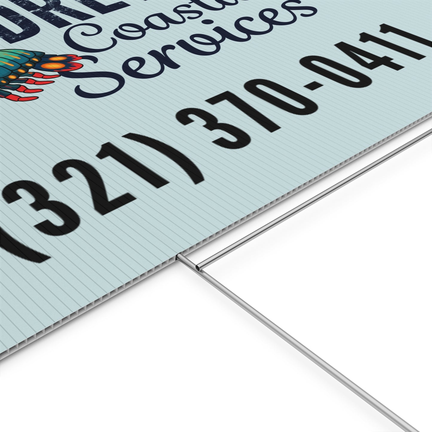 Plastic Yard Sign - Three Line Alt Logo