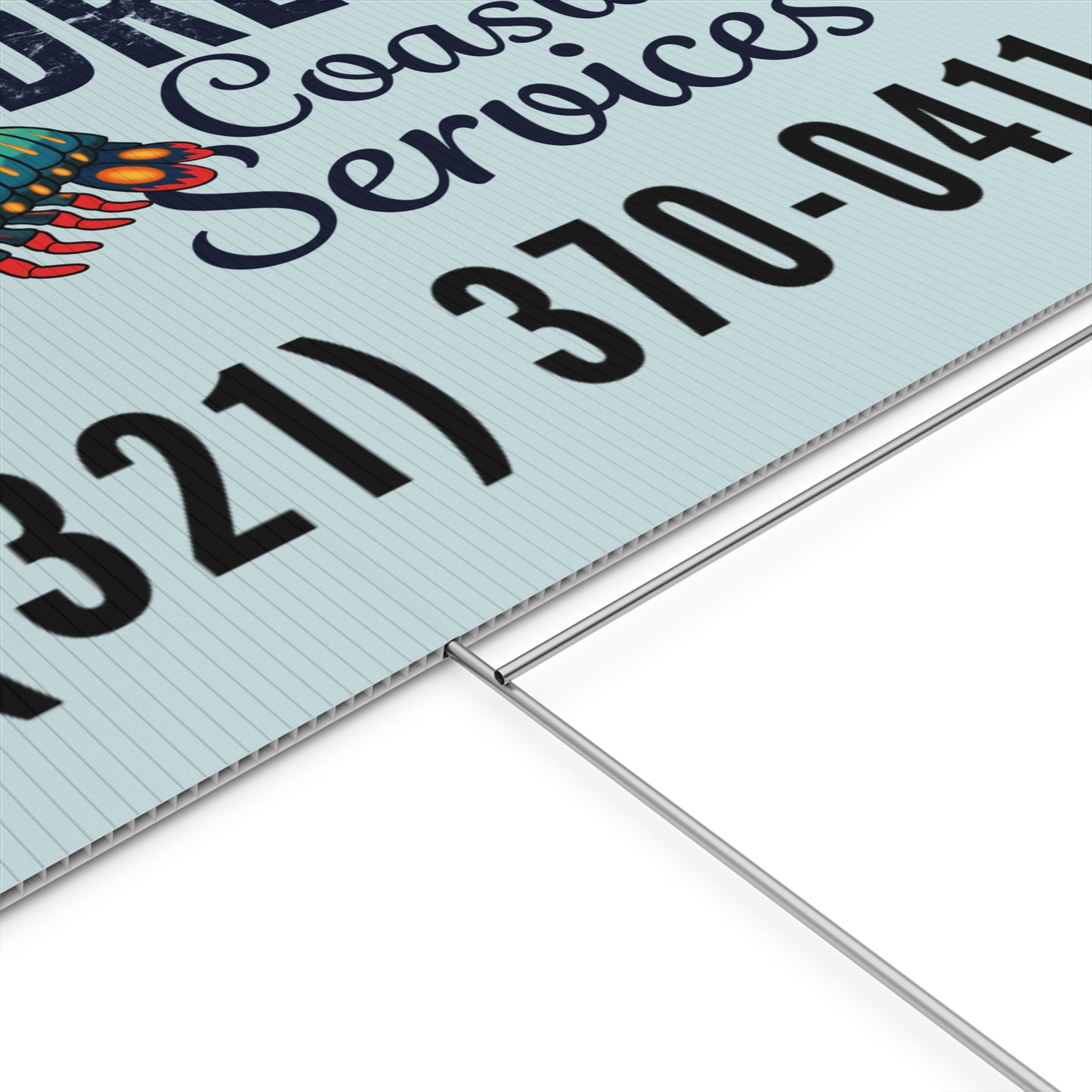 Plastic Yard Sign - Three Line Alt Logo
