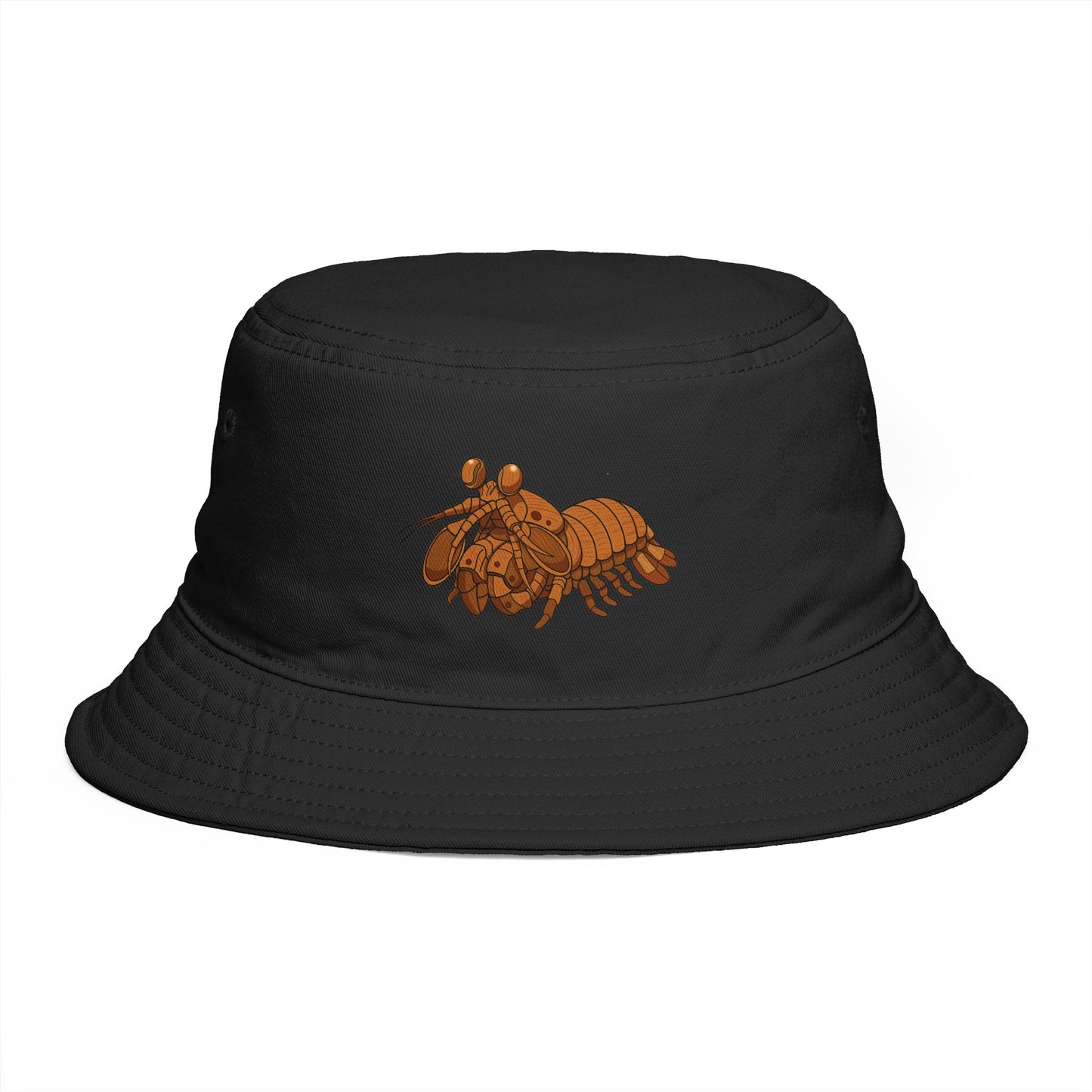 Bucket Hat, Wood Shrimp Mascot