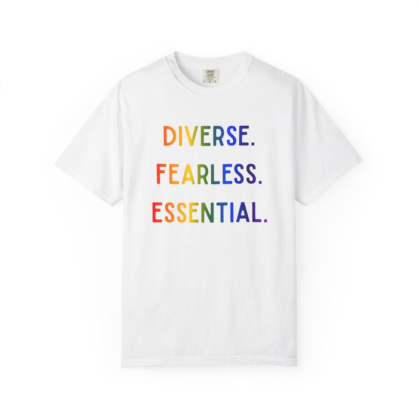 Diverse. Fearless. Essential. Pride Shark Shirt