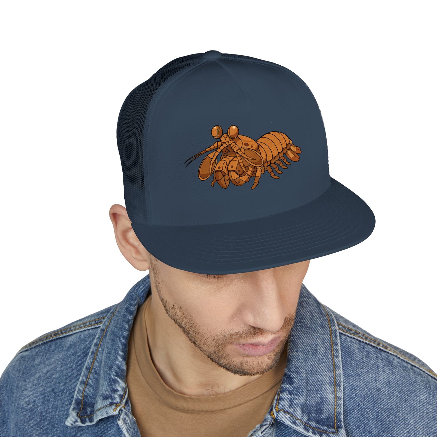 5 Panel Trucker Cap - Wooden Shrimp