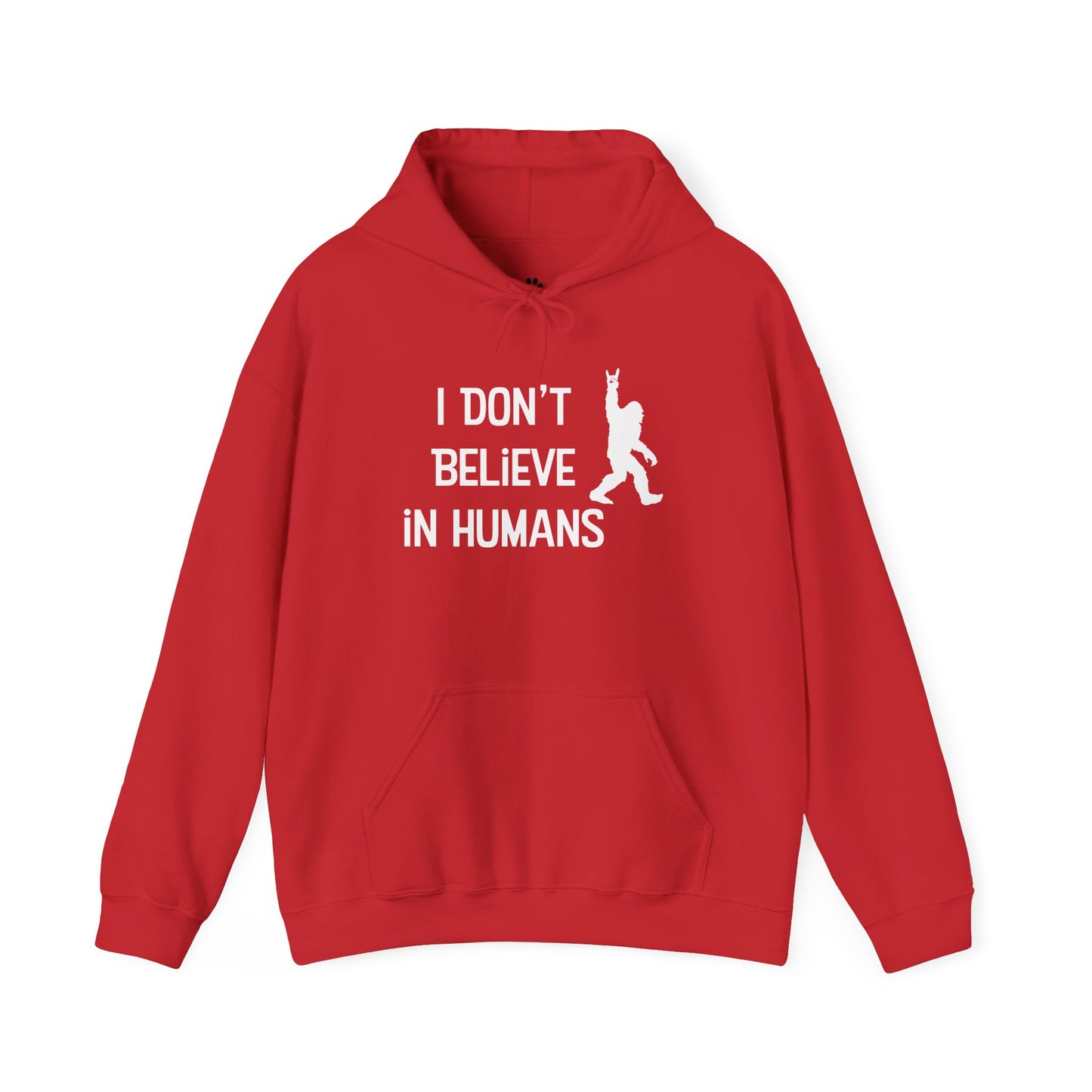 Bigfoot: I Don't Believe in Humans, Mt. Hood Oregon, Unisex Heavy Blend™ Hoodie Sweatshirt