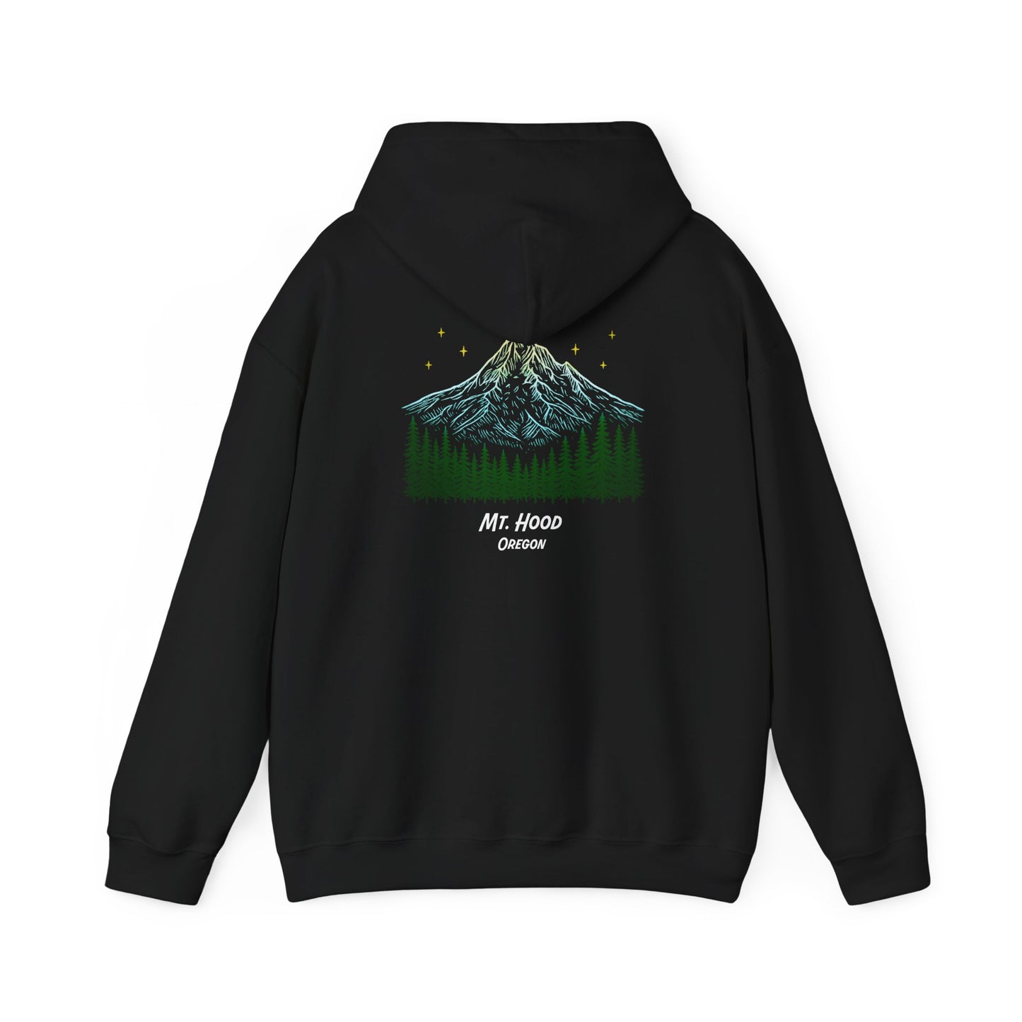 Bigfoot: I Don't Believe in Humans, Mt. Hood Oregon, Unisex Heavy Blend™ Hoodie Sweatshirt