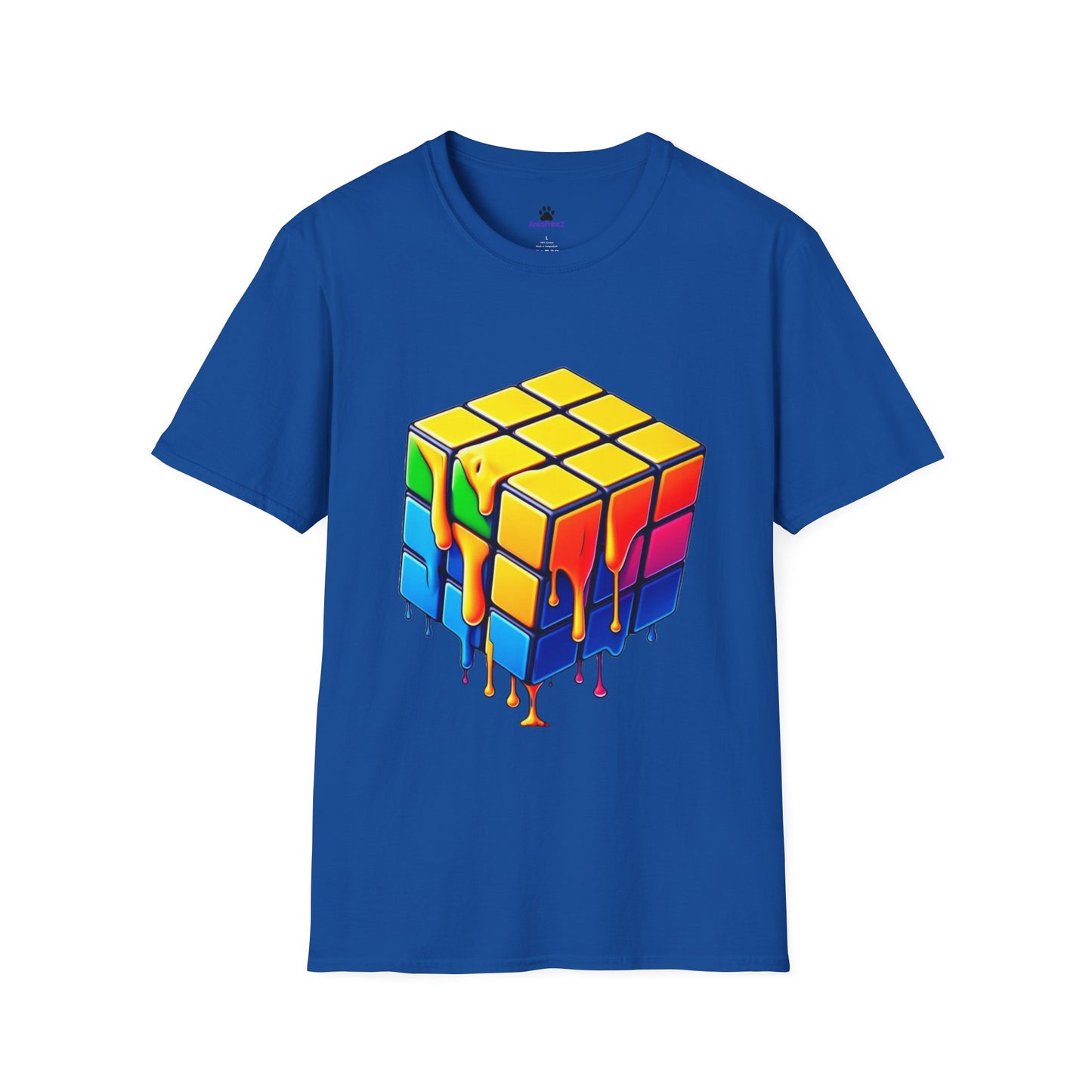 Melting Puzzle Cube Unisex Softstyle T-Shirt