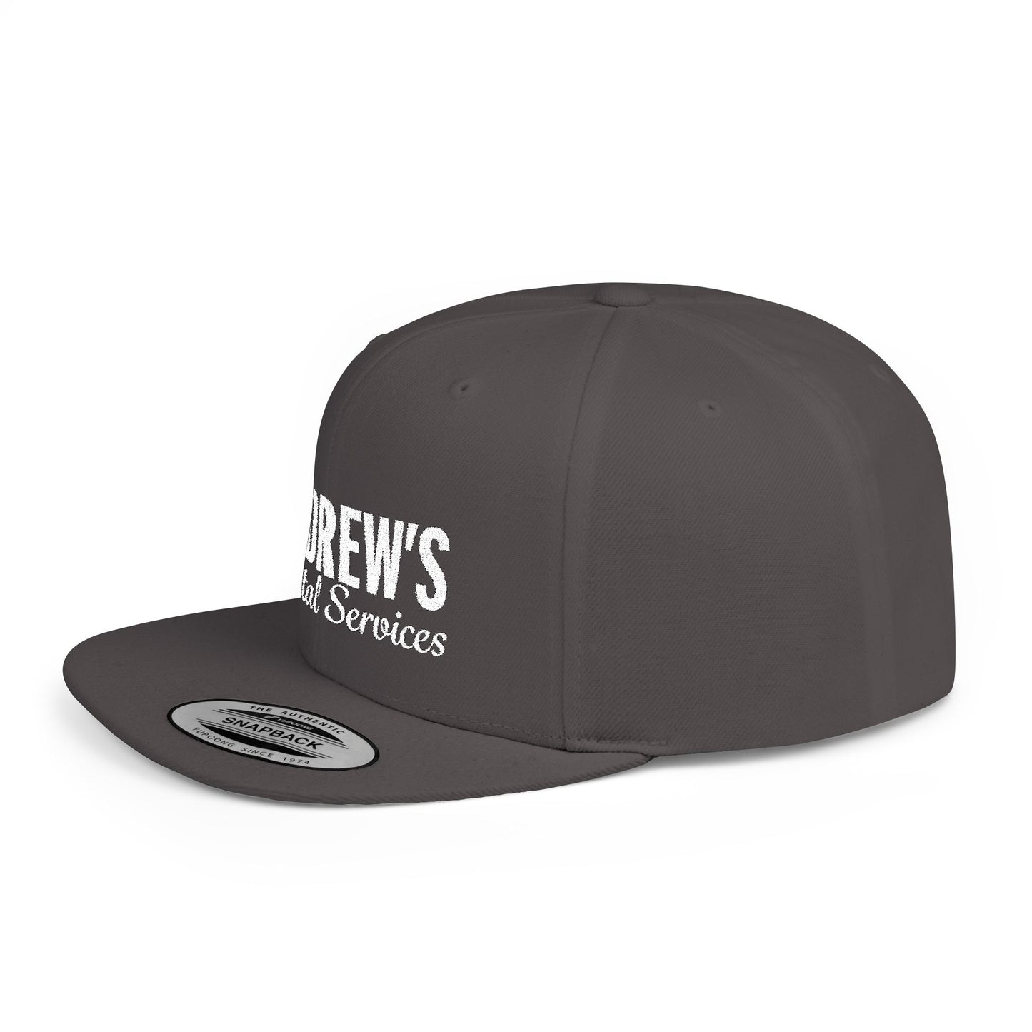 Flat Bill Snapback - Main Logo Text