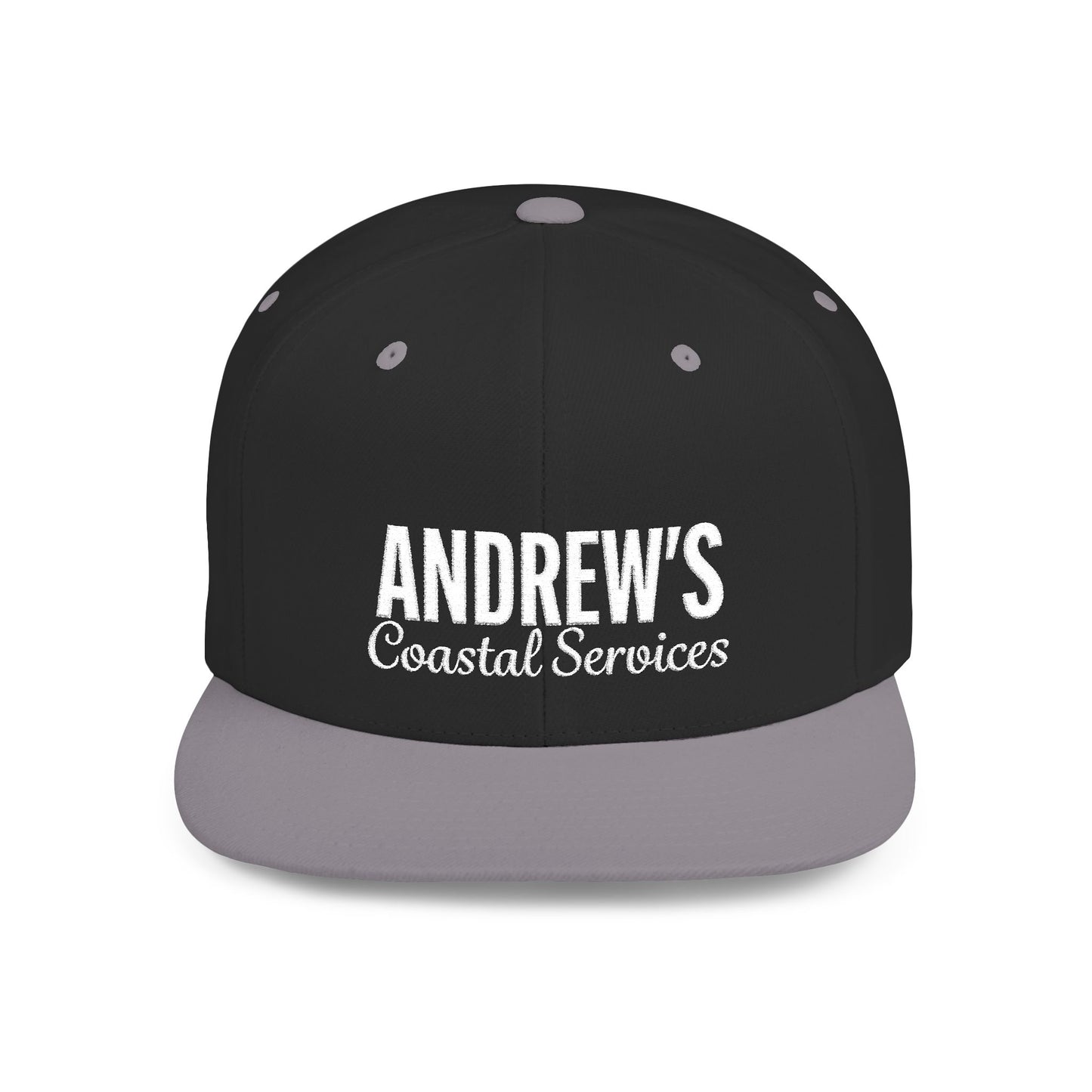 Flat Bill Snapback - Main Logo Text
