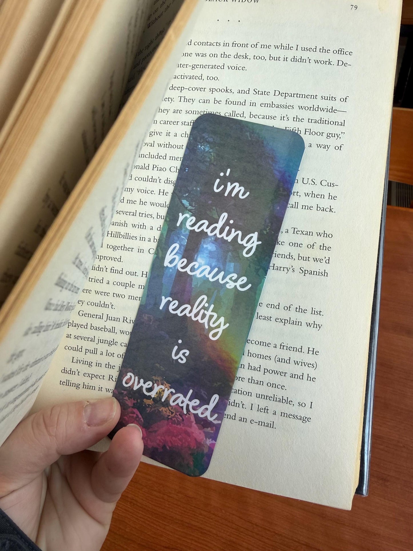 Reality is Overrated 2"x6" Holographic Bookmark