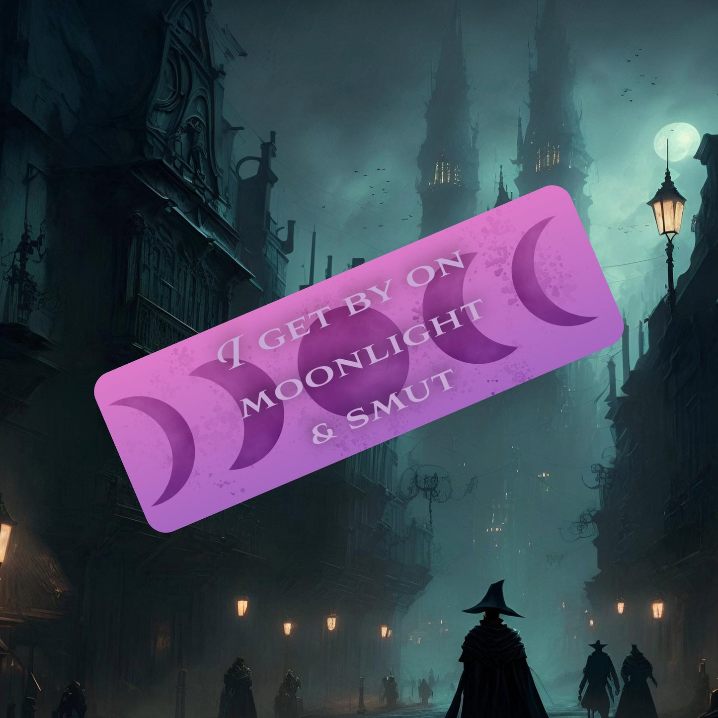 Moonlight & Smut 2"x6" Glossy Bookmark