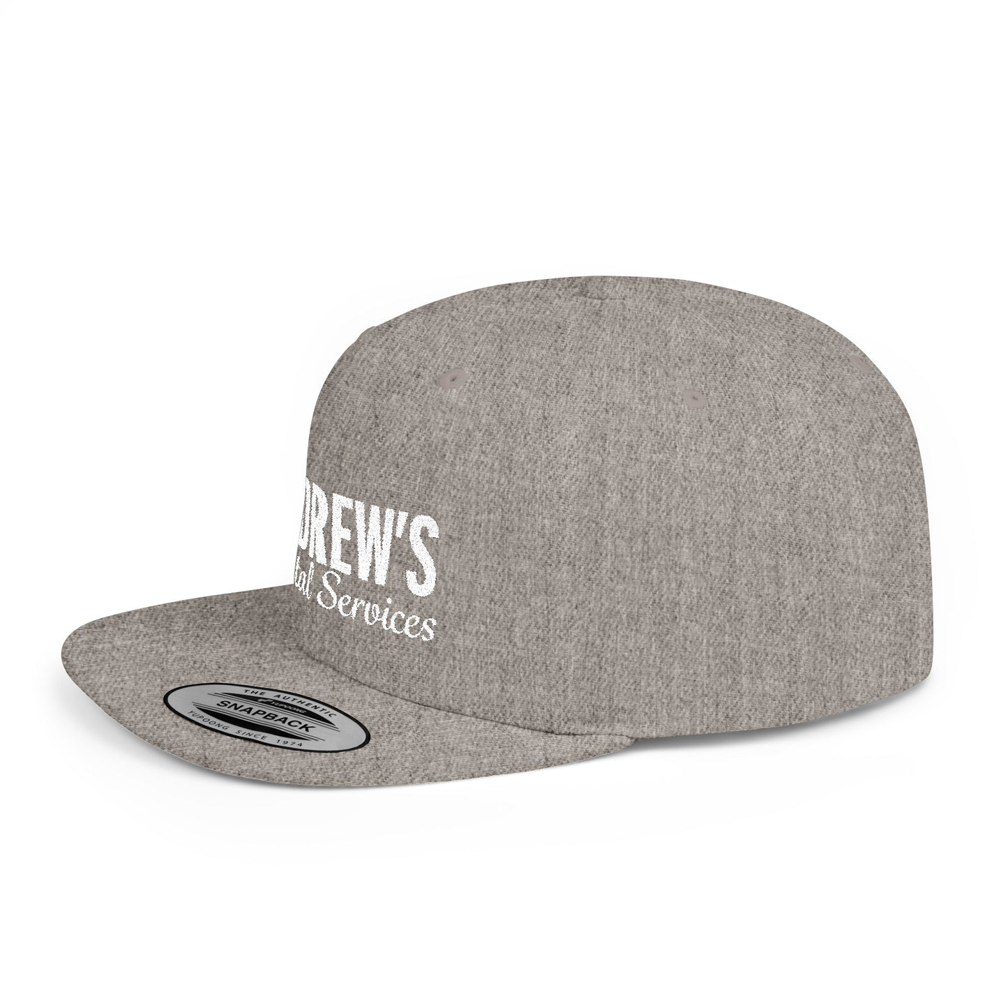 Flat Bill Snapback - Main Logo Text