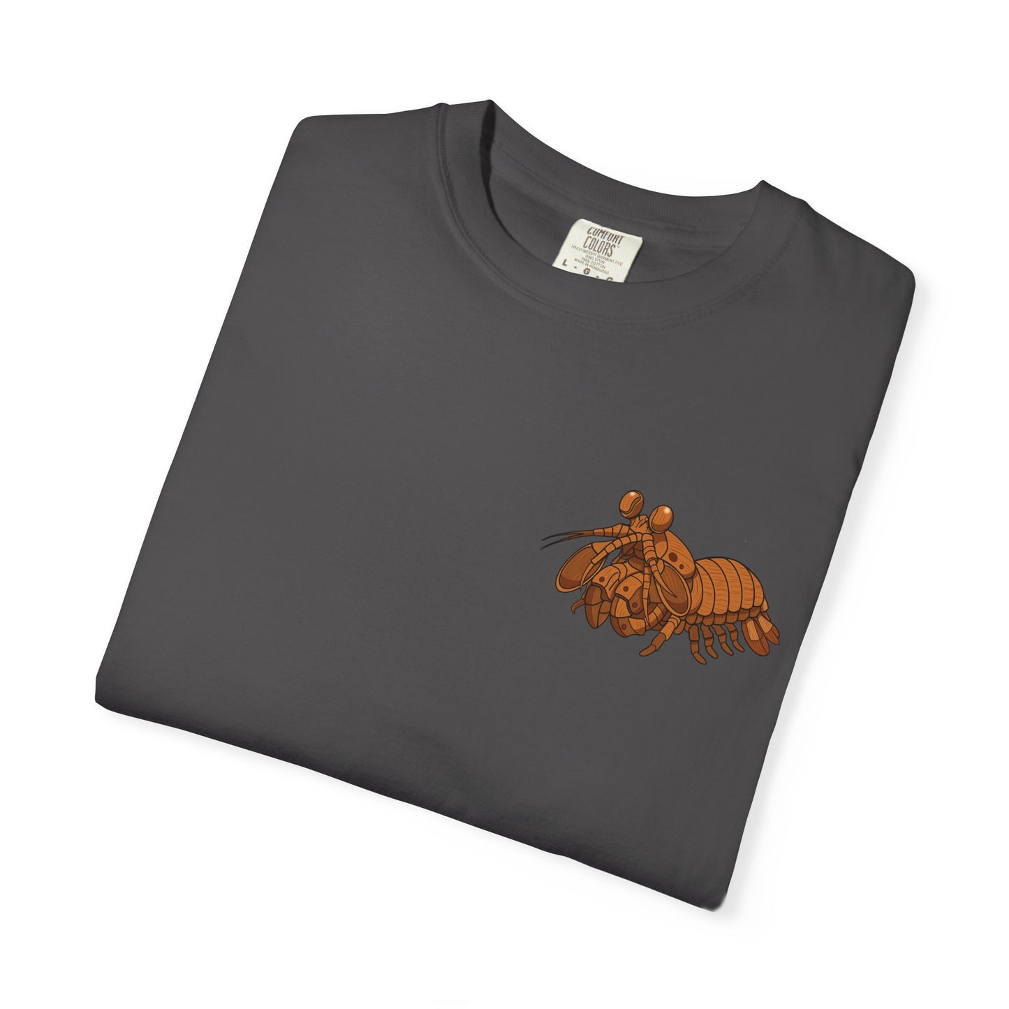 Unisex Garment-Dyed T-shirt - Full Image with Wooden Shrimp