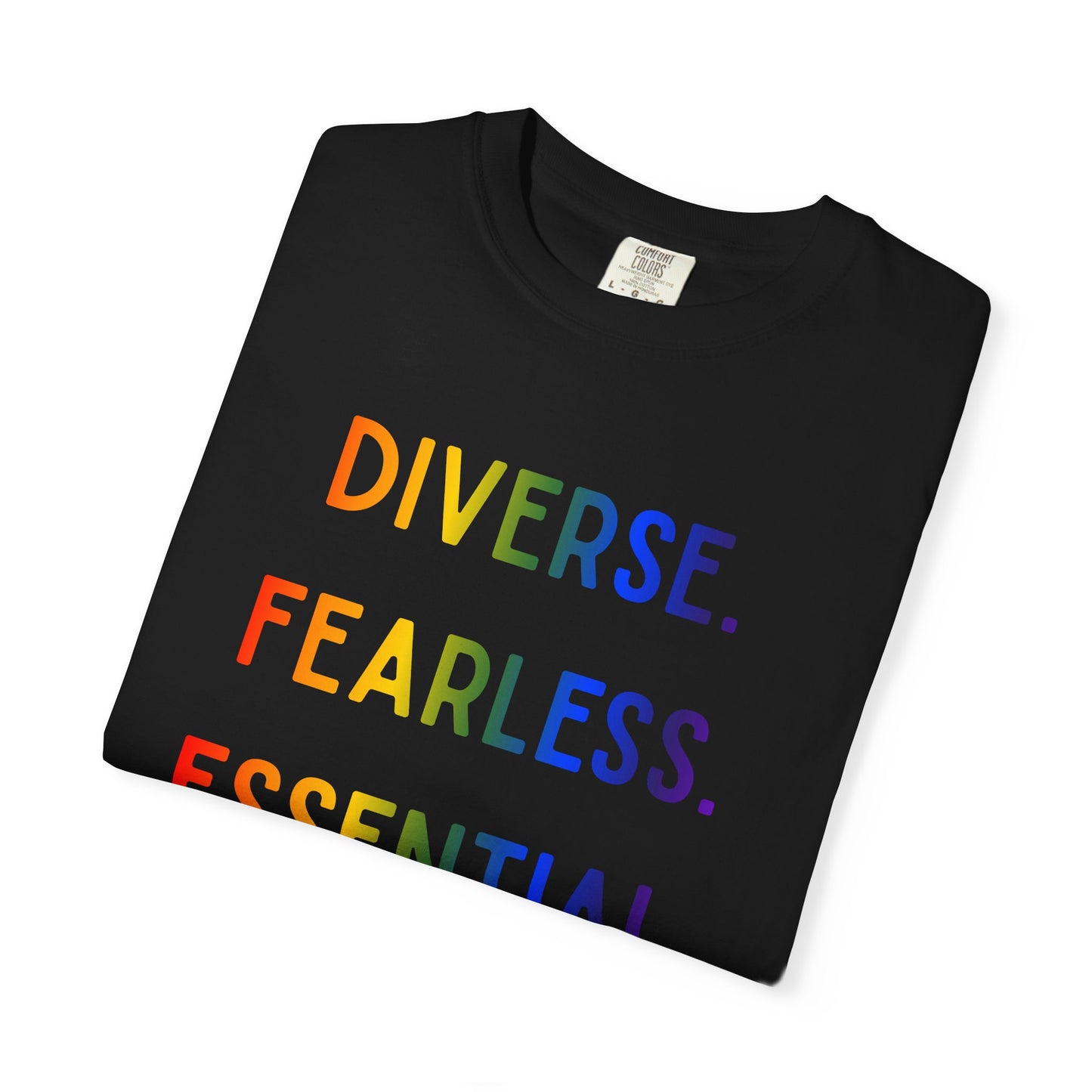 Diverse. Fearless. Essential. Pride Shark Shirt