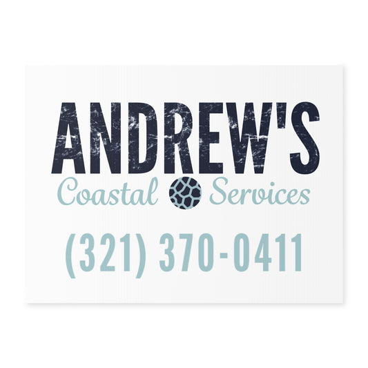 Yard Sign - Simple Logo with Ph Number
