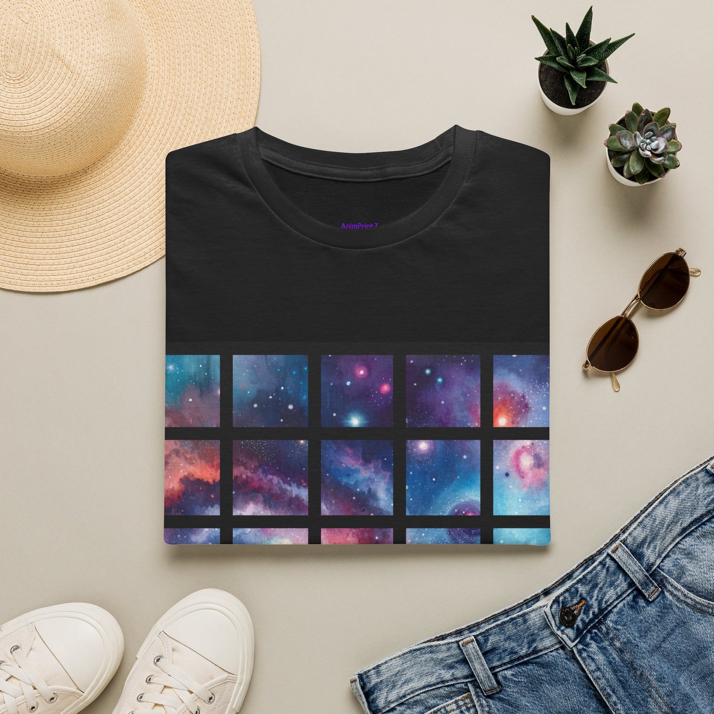 The Galaxy Grid Unisex Softstyle T-Shirt