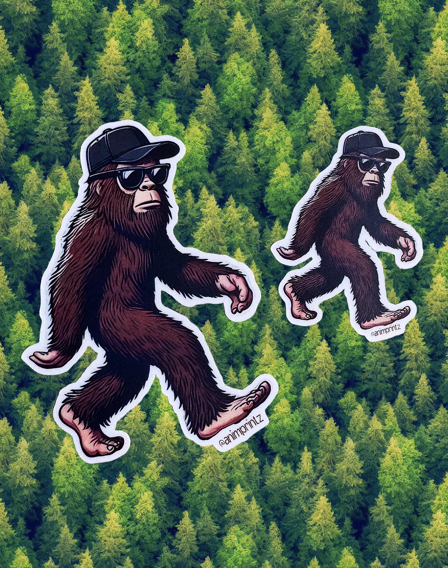 Bigfoot in Disguise Matte Vinyl Sticker