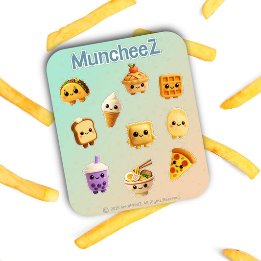 MuncheeZ: Kawaii Food Matte Sticker Sheet