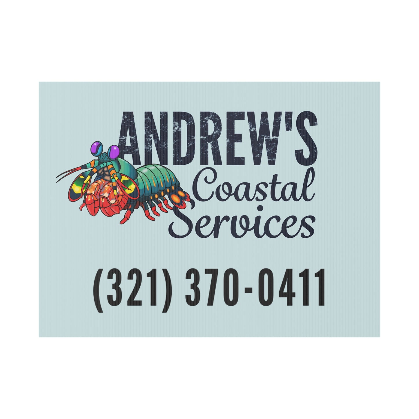 Plastic Yard Sign - Three Line Alt Logo