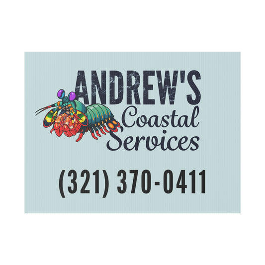 Plastic Yard Sign - Three Line Alt Logo